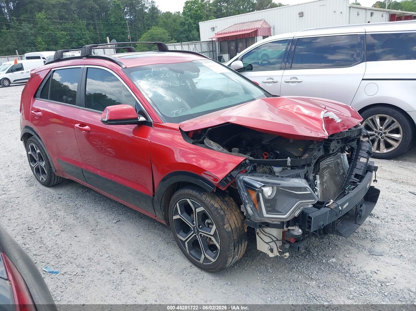 2023 Kia Niro VIN KNDCR3LE1P5061365 IAAI salvage auction — FRONT END, Salvage Title, sold $3,825 on 2026-07-21 (photo 1)