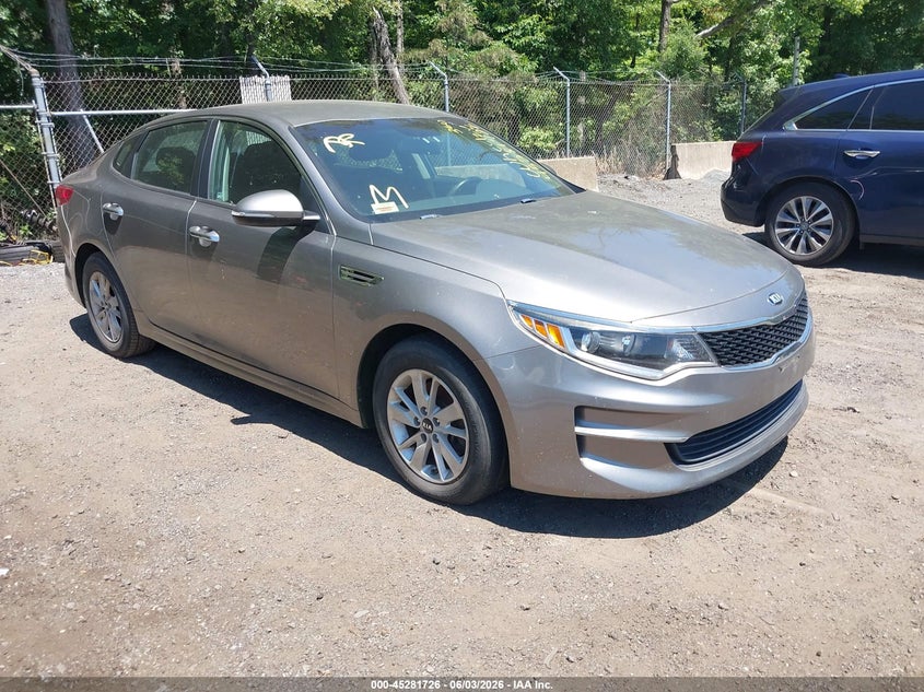 2016 Kia Optima VIN 5XXGT4L3XGG115930 IAAI salvage auction — NORMAL WEAR, Salvage Title, sold $500 on 2026-07-29 (photo 1)
