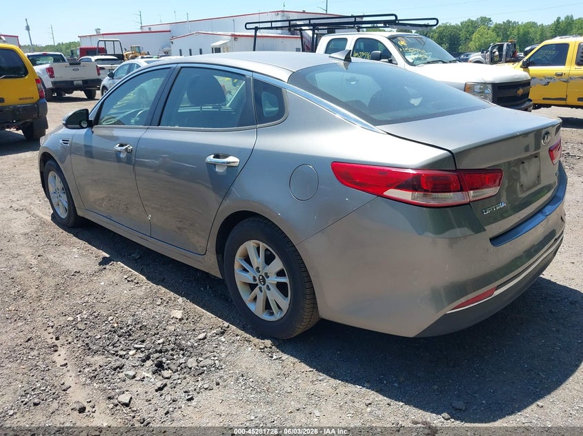 2016 Kia Optima VIN 5XXGT4L3XGG115930 IAAI salvage auction — NORMAL WEAR, Salvage Title, sold $500 on 2026-07-29 (photo 3)