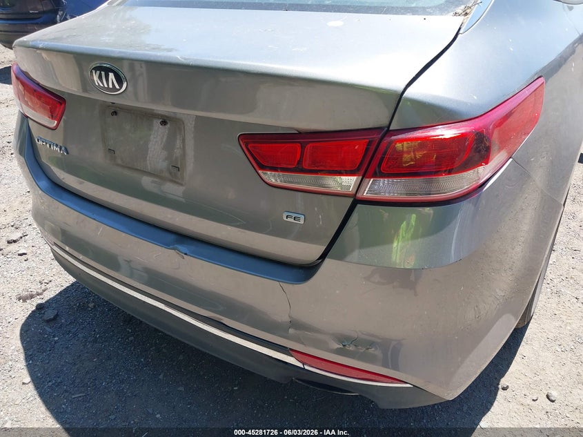 2016 Kia Optima VIN 5XXGT4L3XGG115930 IAAI salvage auction — NORMAL WEAR, Salvage Title, sold $500 on 2026-07-29 (photo 6)