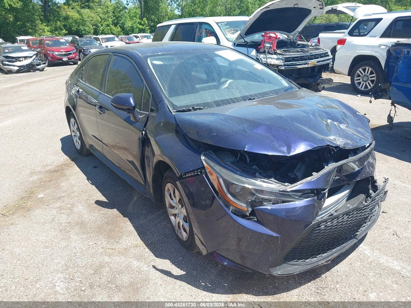 2020 Toyota Corolla VIN JTDEPRAE9LJ023887 IAAI salvage auction — FRONT END, Salvage Title, sold $3,000 on 2026-07-14 (photo 1)