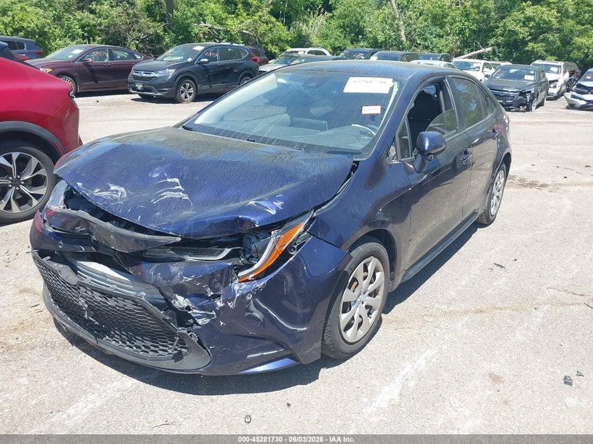 2020 Toyota Corolla VIN JTDEPRAE9LJ023887 IAAI salvage auction — FRONT END, Salvage Title, sold $3,000 on 2026-07-14 (photo 2)