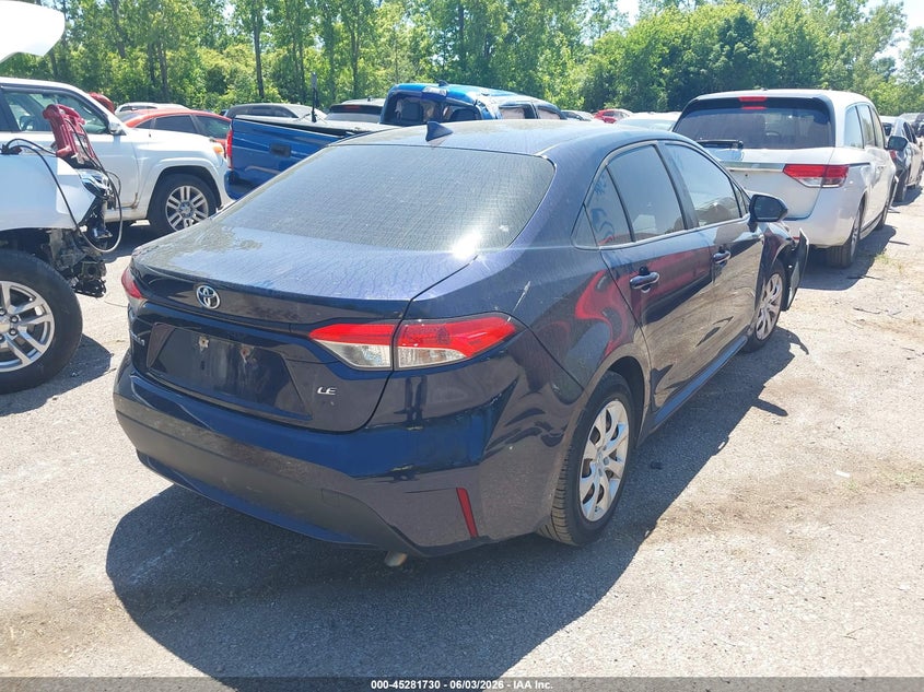 2020 Toyota Corolla VIN JTDEPRAE9LJ023887 IAAI salvage auction — FRONT END, Salvage Title, sold $3,000 on 2026-07-14 (photo 4)