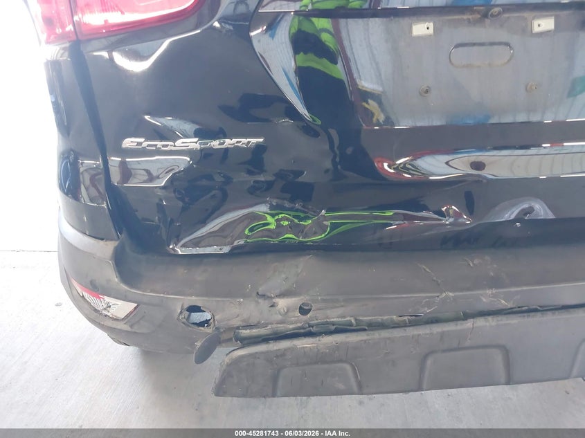 2020 Ford Ecosport VIN MAJ3S2GE5LC342685 IAAI salvage auction — REAR END, Salvage Title, sold $2,275 on 2026-07-07 (photo 6)