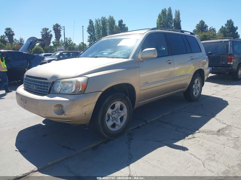 2007 Toyota Highlander VIN JTEGD21A270161025 IAAI salvage auction — NORMAL WEAR, Clear - Dealer Only (California), sold $600 on 2026-07-17 (photo 2)