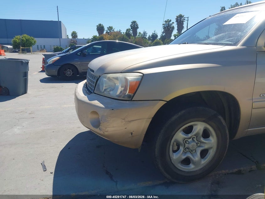 2007 Toyota Highlander VIN JTEGD21A270161025 IAAI salvage auction — NORMAL WEAR, Clear - Dealer Only (California), sold $600 on 2026-07-17 (photo 6)
