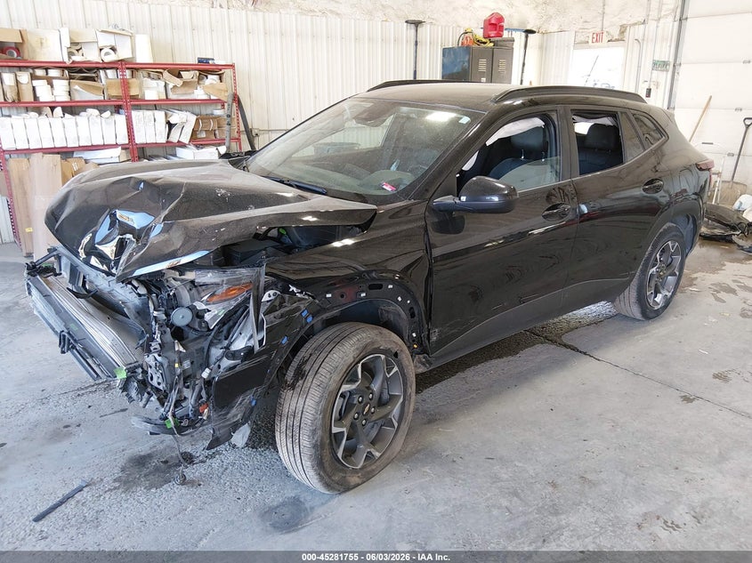 2025 Chevrolet Trax VIN KL77LHEP7SC121018 IAAI salvage auction — FRONT END, Salvage Title, sold $150 on 2026-07-24 (photo 2)