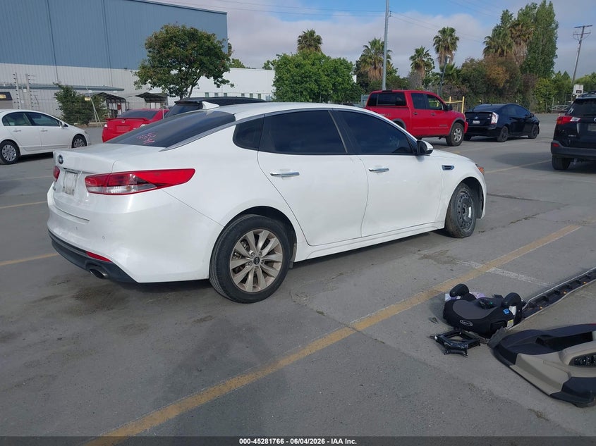 2018 Kia Optima VIN 5XXGT4L37JG268840 IAAI salvage auction — SUSPENSION, Salvage Title, sold $1,225 on 2026-07-06 (photo 4)