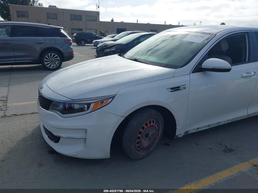 2018 Kia Optima VIN 5XXGT4L37JG268840 IAAI salvage auction — SUSPENSION, Salvage Title, sold $1,225 on 2026-07-06 (photo 6)
