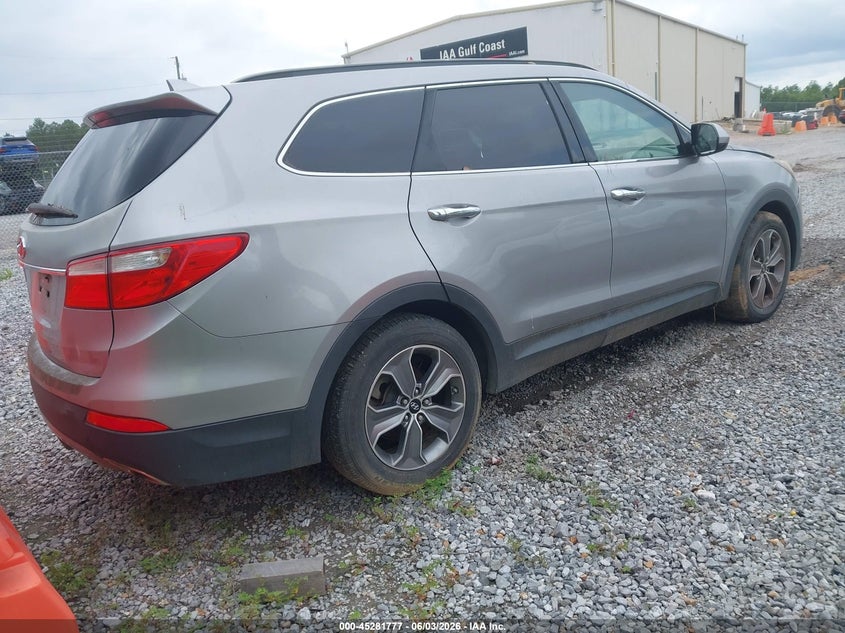 2016 Hyundai Santa fe VIN KM8SM4HF3GU161390 IAAI salvage auction — NORMAL WEAR, Clear (Mississippi), sold $1,850 on 2026-07-17 (photo 4)
