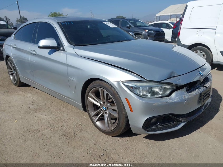 2016 BMW 4er VIN WBA4A9C5XGG505309 IAAI salvage auction — FRONT END, Salvage Title, sold $2,100 on 2026-07-15 (photo 1)