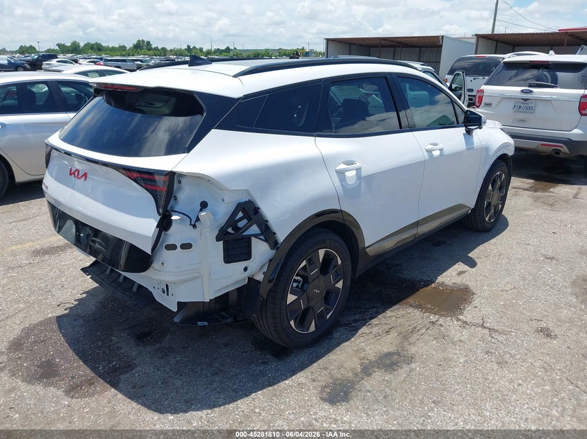 2026 Kia Sportage VIN 5XYK53DF2TG417354 IAAI salvage auction — FRONT & REAR, Salvage Title, sold $13,100 on 2026-08-02 (photo 4)
