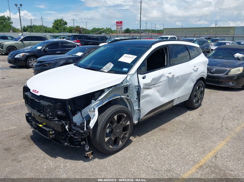 2026 Kia Sportage VIN 5XYK53DF2TG417354 IAAI salvage auction — FRONT & REAR, Salvage Title, sold $13,100 on 2026-08-02 (photo 6)