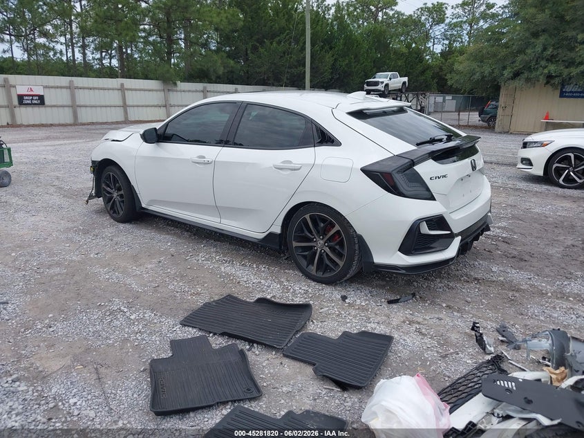 2021 Honda Civic VIN SHHFK7H99MU411256 IAAI salvage auction — FRONT END, Salvage Title, sold $3,300 on 2026-07-09 (photo 3)