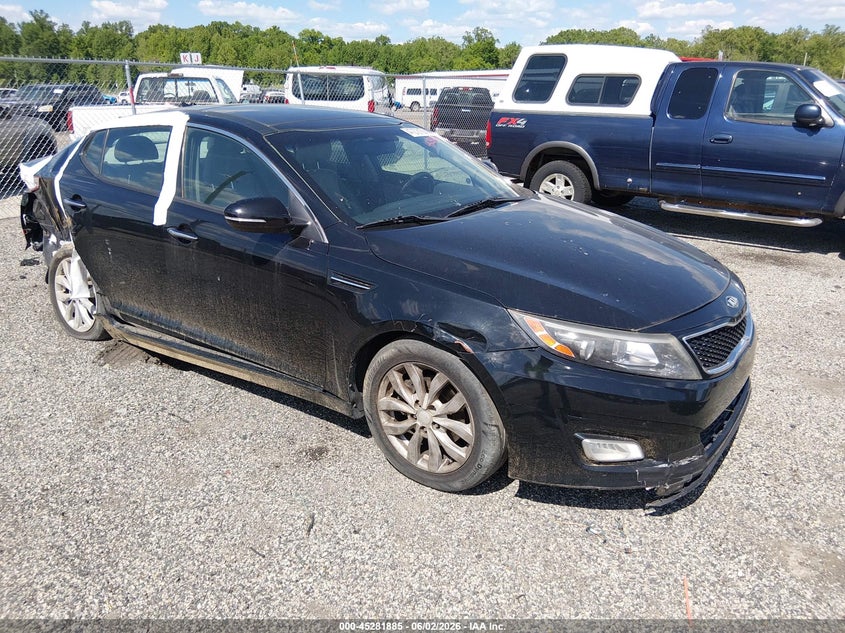 2015 Kia Optima VIN 5XXGN4A77FG433759 IAAI salvage auction — NORMAL WEAR, Clear (Delaware), sold $600 on 2026-07-13 (photo 1)