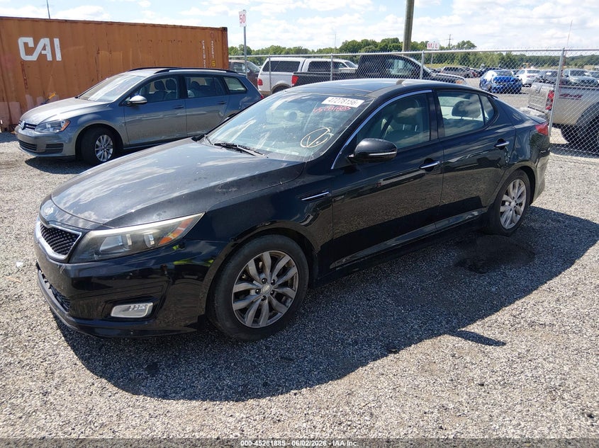2015 Kia Optima VIN 5XXGN4A77FG433759 IAAI salvage auction — NORMAL WEAR, Clear (Delaware), sold $600 on 2026-07-13 (photo 2)