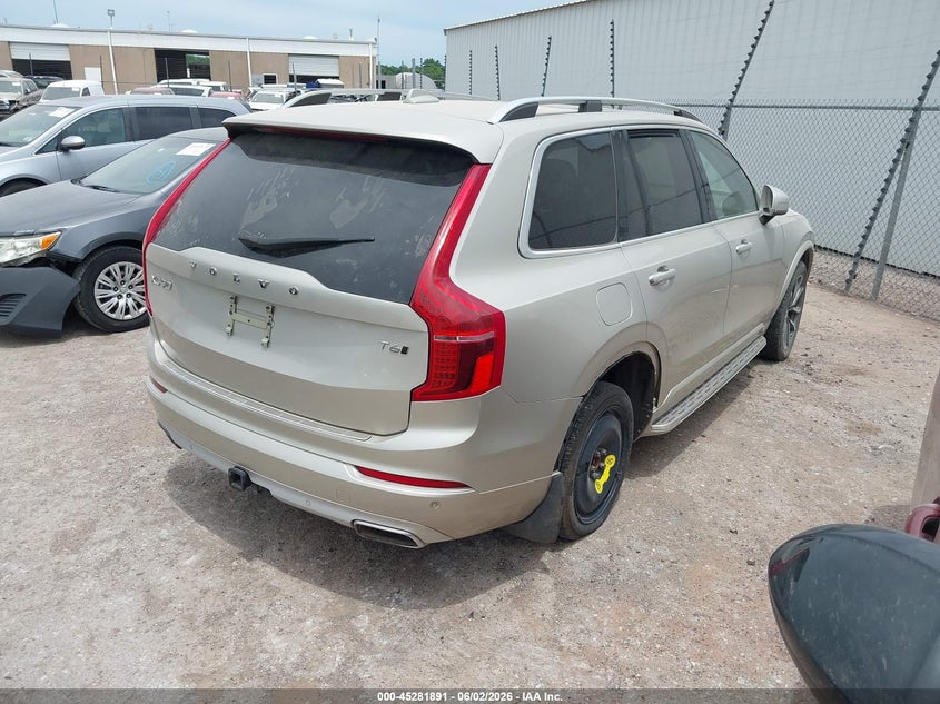 2016 Volvo Xc90 VIN YV4A22PK4G1001901 IAAI salvage auction — NORMAL WEAR, Salvage Title, sold $2,200 on 2026-07-29 (photo 4)