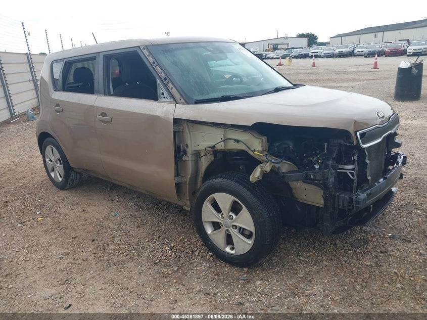 2016 Kia Soul VIN KNDJN2A20G7267397 IAAI salvage auction — FRONT END, Salvage Title, sold $675 on 2026-07-11 (photo 1)