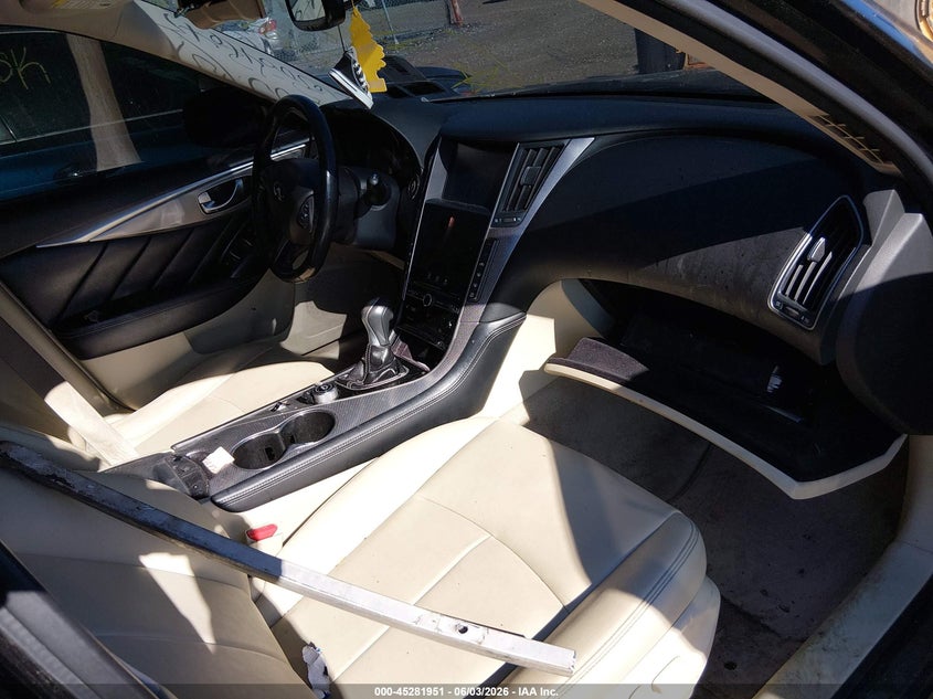 2014 Infiniti Q50 VIN JN1BV7AR1EM686648 IAAI salvage auction — FRONT END, Salvage Title, sold $550 on 2026-07-07 (photo 5)