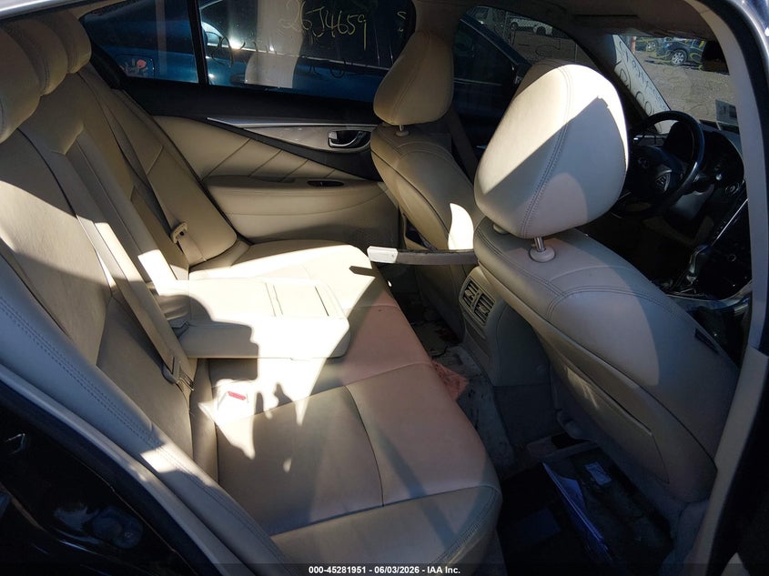 2014 Infiniti Q50 VIN JN1BV7AR1EM686648 IAAI salvage auction — FRONT END, Salvage Title, sold $550 on 2026-07-07 (photo 8)