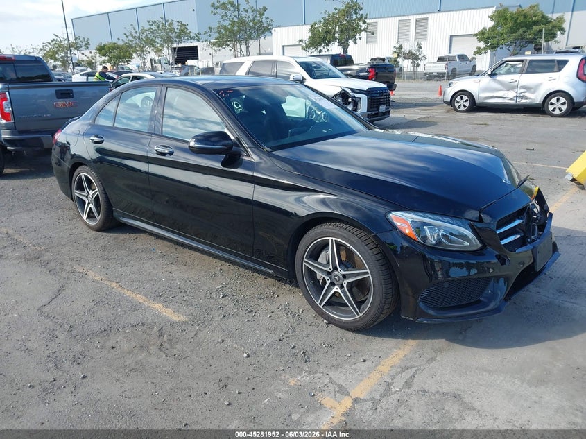 2018 Mercedes-benz C-klasse VIN 55SWF4JB7JU271798 IAAI salvage auction — LEFT FRONT, Salvage Title, sold $7,500 on 2026-07-19 (photo 1)