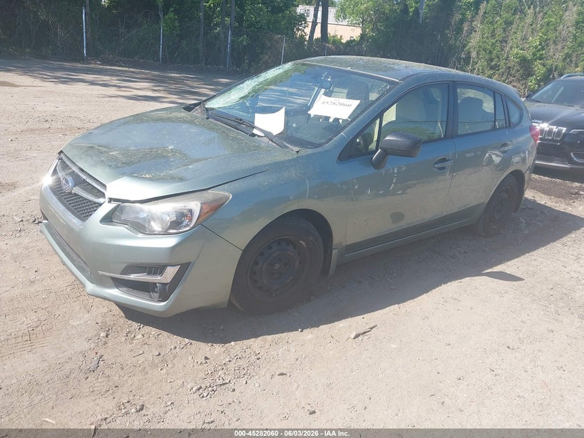 2015 Subaru Impreza VIN JF1GPAA62FH242615 IAAI salvage auction — FRONT END, Salvage Title, sold $25 on 2026-07-28 (photo 2)