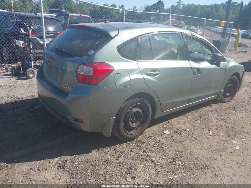 2015 Subaru Impreza VIN JF1GPAA62FH242615 IAAI salvage auction — FRONT END, Salvage Title, sold $25 on 2026-07-28 (photo 4)