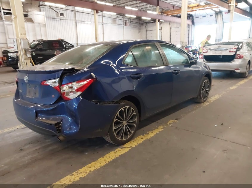 2015 Toyota Corolla VIN 5YFBURHEXFP342006 IAAI salvage auction — RIGHT REAR, Salvage Title, sold $3,500 on 2026-07-30 (photo 4)