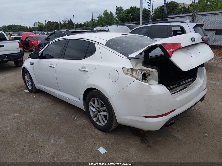 2013 Kia Optima VIN KNAGM4A73D5301308 IAAI salvage auction — REAR END, Salvage Title, sold $1,125 on 2026-07-24 (photo 3)