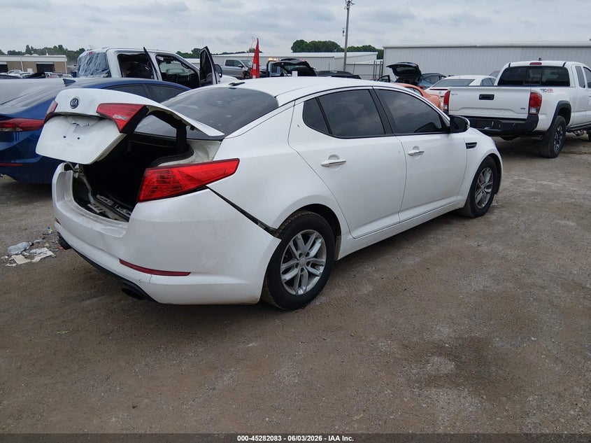 2013 Kia Optima VIN KNAGM4A73D5301308 IAAI salvage auction — REAR END, Salvage Title, sold $1,125 on 2026-07-24 (photo 4)