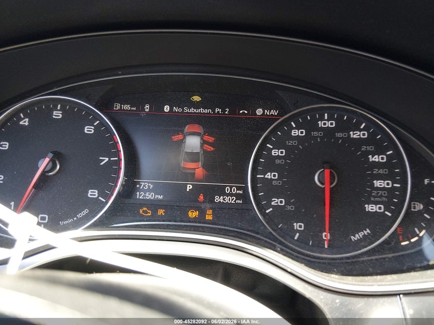 2012 Audi A6 VIN WAUHGAFC9CN051202 IAAI salvage auction — NORMAL WEAR, Reconstructed (Massachusetts), sold $675 on 2026-07-28 (photo 7)