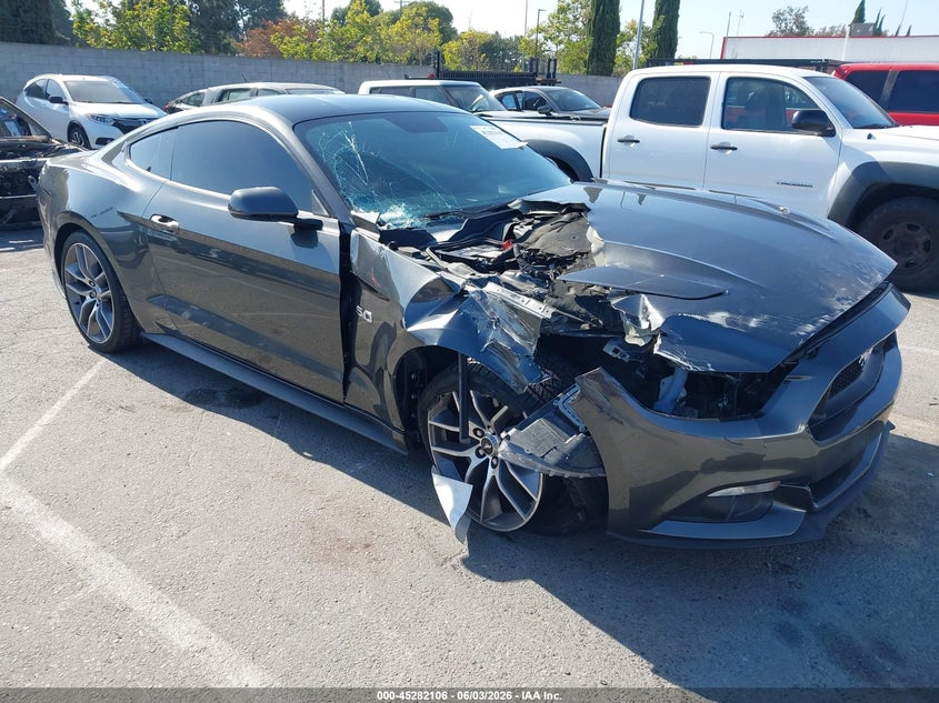 2017 Ford Mustang VIN 1FA6P8CF8H5310003 IAAI salvage auction — RIGHT FRONT, Salvage Title, sold $10,800 on 2026-08-20 (photo 1)