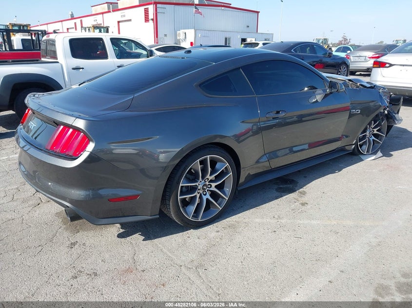 2017 Ford Mustang VIN 1FA6P8CF8H5310003 IAAI salvage auction — RIGHT FRONT, Salvage Title, sold $10,800 on 2026-08-20 (photo 4)