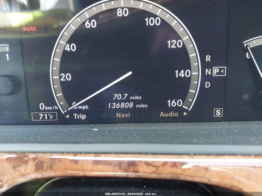 2007 Mercedes-benz S class VIN WDDNG71X17A011105 IAAI salvage auction — LEFT FRONT, Repossession Paperwork (Georgia), sold $800 on 2026-07-06 (photo 7)