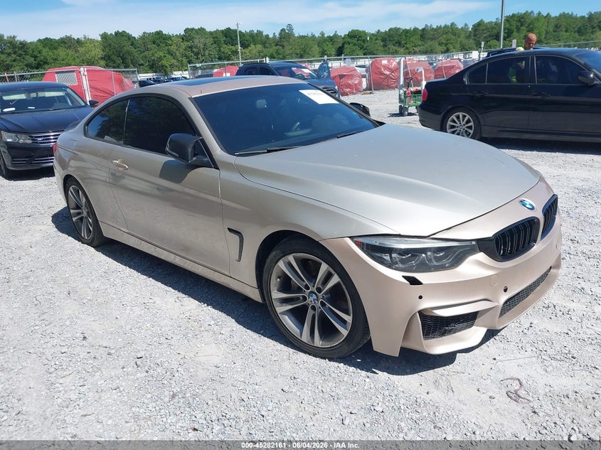 2014 BMW 4 series VIN WBA3R1C51EK192893 IAAI salvage auction — FRONT END, Clear (Florida), sold $1,100 on 2026-08-13 (photo 1)