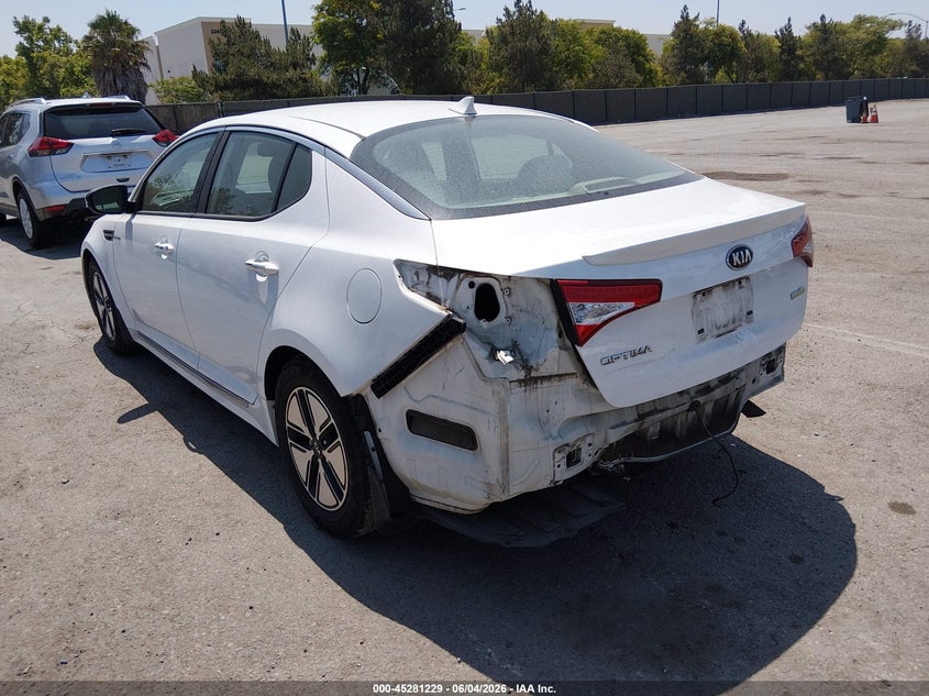 2013 Kia Optima VIN KNAGM4AD8D5054566 IAAI salvage auction — REAR END, Salvage Title, sold $1,350 on 2026-07-06 (photo 3)