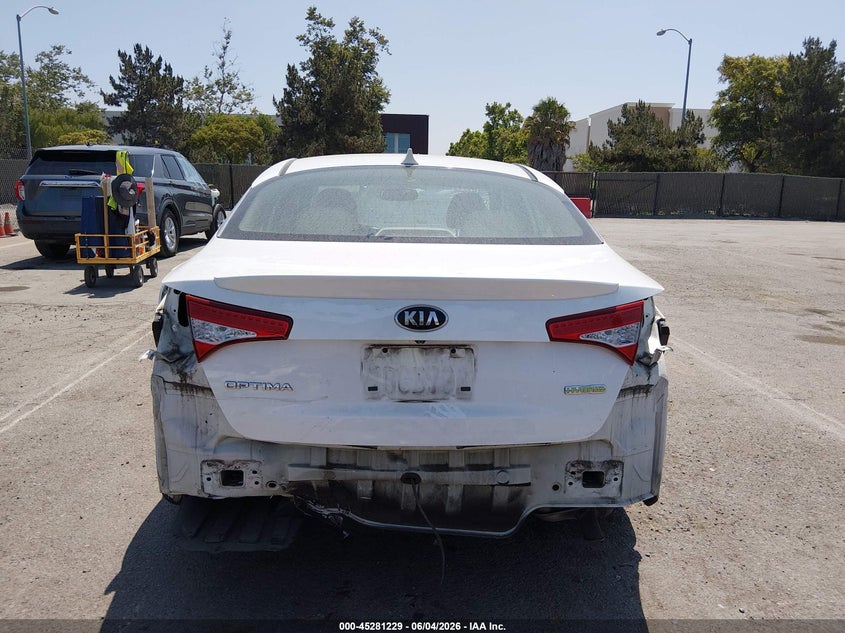 2013 Kia Optima VIN KNAGM4AD8D5054566 IAAI salvage auction — REAR END, Salvage Title, sold $1,350 on 2026-07-06 (photo 6)