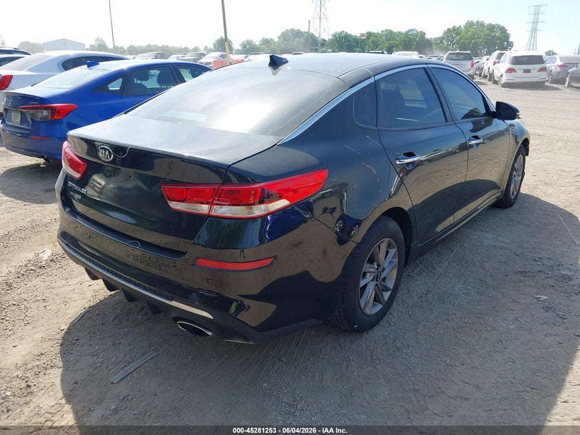 2020 Kia Optima VIN 5XXGT4L31LG396798 IAAI salvage auction — FRONT END, Salvage Title, sold $1,650 on 2026-07-08 (photo 4)