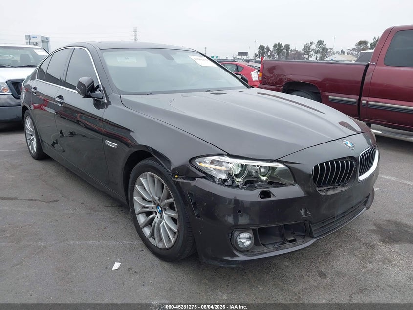 2015 BMW 5 Series VIN WBA5A5C57FD522159 IAAI salvage auction — Unknown, Salvage (California), sold $1,950 on 2026-06-11 (photo 1)