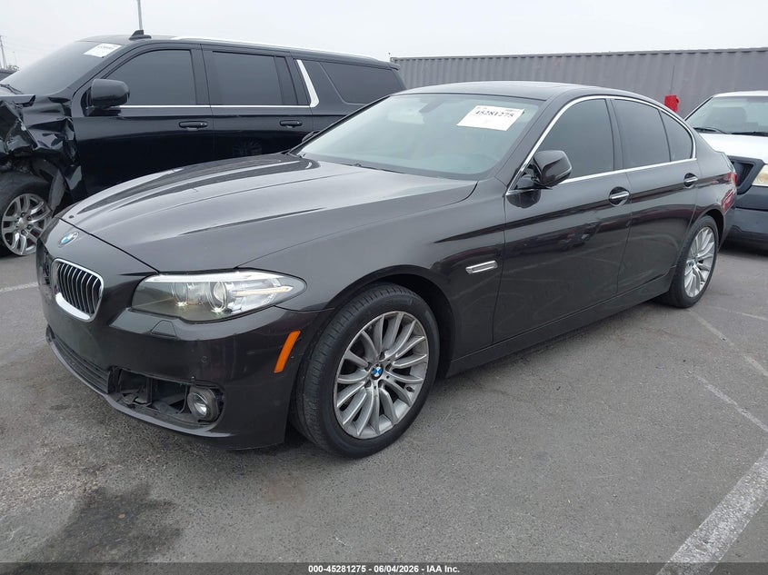 2015 BMW 5 Series VIN WBA5A5C57FD522159 IAAI salvage auction — Unknown, Salvage (California), sold $1,950 on 2026-06-11 (photo 2)