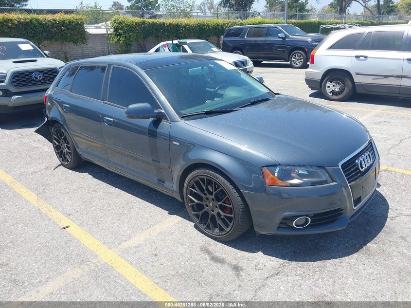 2012 Audi A3 VIN WAUKJAFM0CA124240 IAAI salvage auction — RIGHT REAR, Salvage Title, sold $1,300 on 2026-07-14 (photo 1)