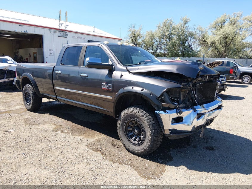 2015 Ram 3500 VIN 3C63R3JL6FG610140 IAAI salvage auction — FRONT END, Salvage Title, sold $11,250 on 2026-07-22 (photo 1)