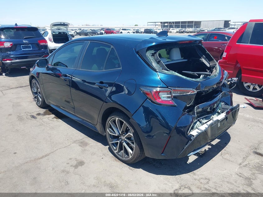 2022 Toyota Corolla VIN JTNC4MBE3N3173854 IAAI salvage auction — REAR END, Salvage Title, sold $6,300 on 2026-07-14 (photo 3)
