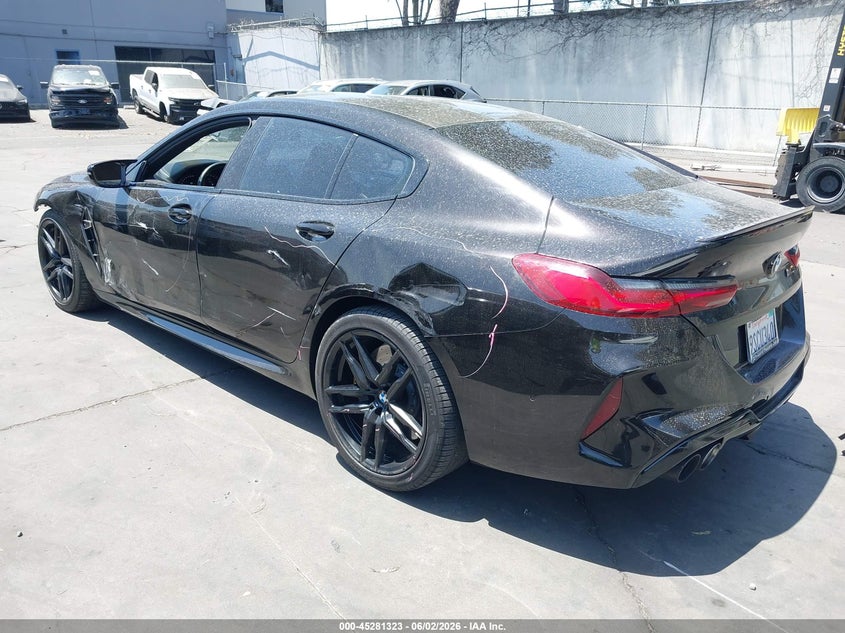 2020 BMW M8 VIN WBSGV0C06LCD56270 IAAI salvage auction — SIDE, Salvage Title, sold $24,625 on 2026-07-22 (photo 3)