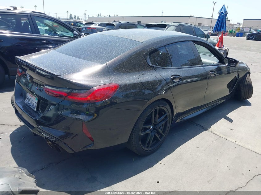 2020 BMW M8 VIN WBSGV0C06LCD56270 IAAI salvage auction — SIDE, Salvage Title, sold $24,625 on 2026-07-22 (photo 4)