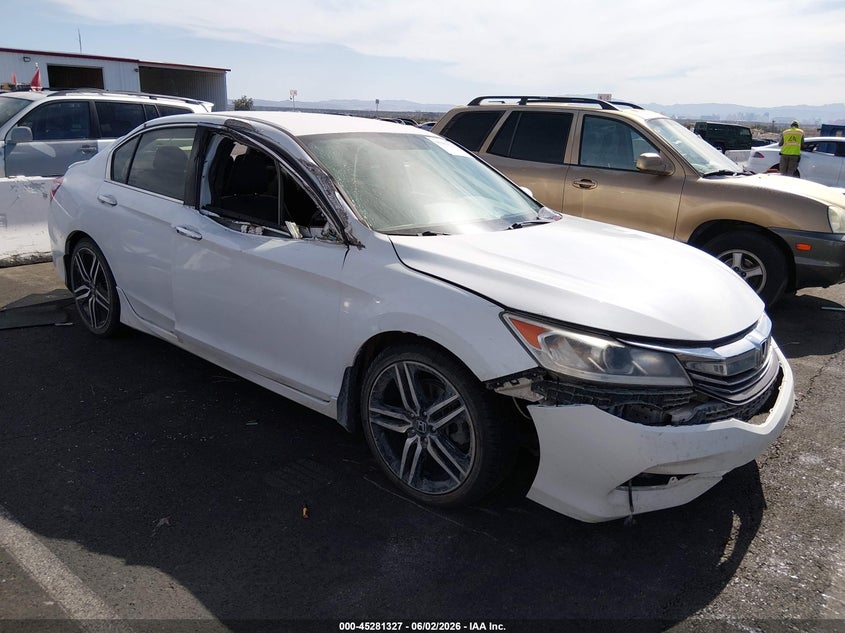 2017 Honda Accord VIN 1HGCR2F18HA007526 IAAI salvage auction — FRONT & REAR, Salvage Title, sold $1,650 on 2026-07-24 (photo 1)