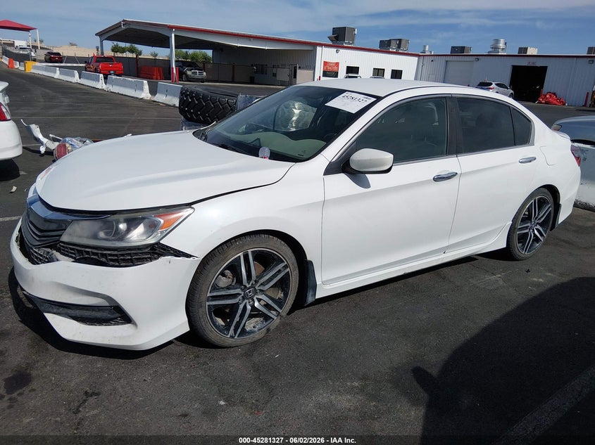2017 Honda Accord VIN 1HGCR2F18HA007526 IAAI salvage auction — FRONT & REAR, Salvage Title, sold $1,650 on 2026-07-24 (photo 2)