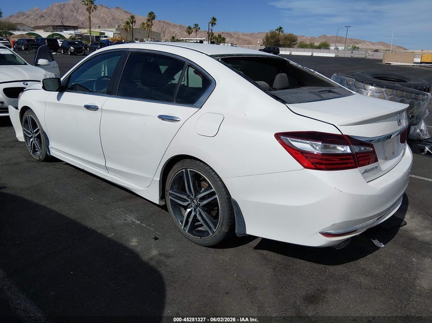 2017 Honda Accord VIN 1HGCR2F18HA007526 IAAI salvage auction — FRONT & REAR, Salvage Title, sold $1,650 on 2026-07-24 (photo 3)