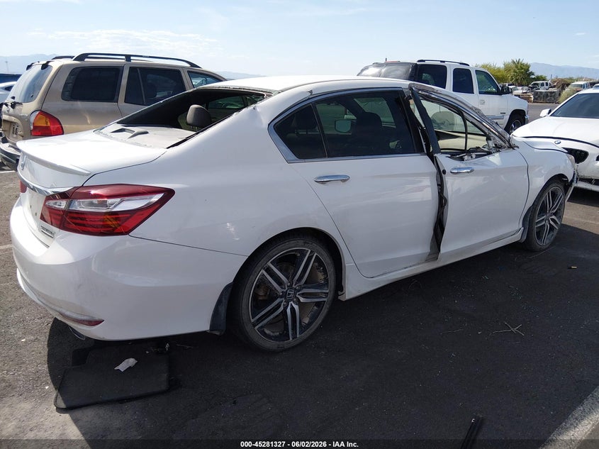 2017 Honda Accord VIN 1HGCR2F18HA007526 IAAI salvage auction — FRONT & REAR, Salvage Title, sold $1,650 on 2026-07-24 (photo 4)