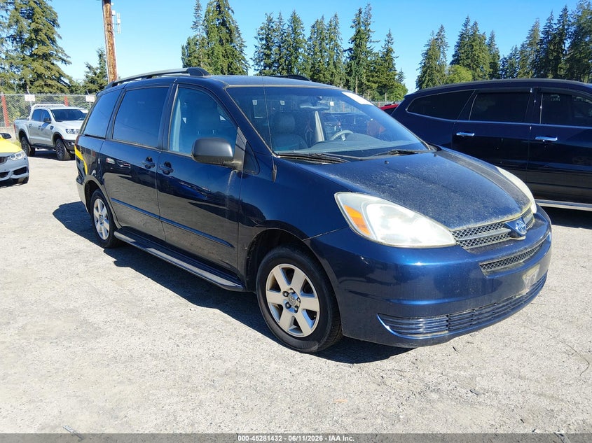 2005 Toyota Sienna VIN 5TDZA23C05S241745 IAAI salvage auction — NORMAL WEAR, Clear (Washington), sold $1,675 on 2026-07-08 (photo 1)